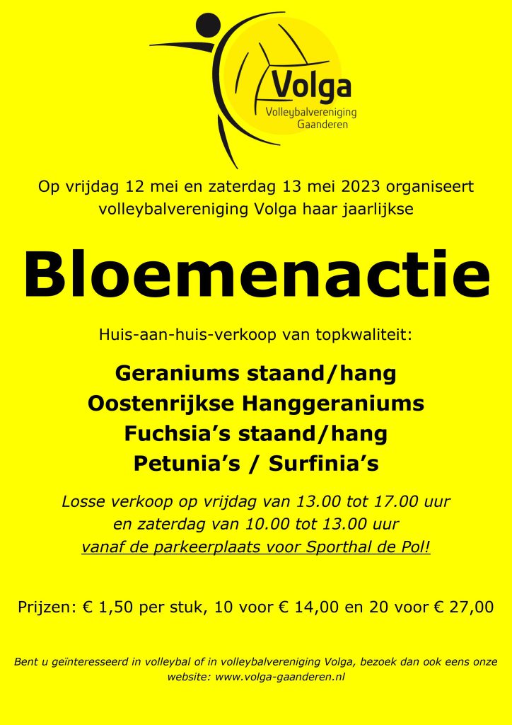 Bloemenactie volga 2023